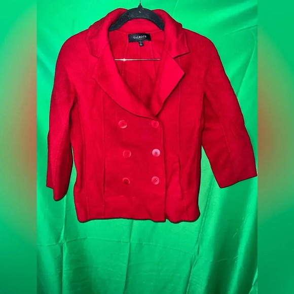 Talbots Wool Blend Cropped Jacket size 4 - Picture 1 of 6